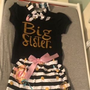 Big sister little sister matching skirt sets
